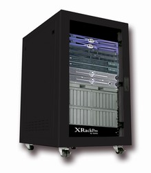 XRackPro2 25U Noise Reduction Server Rack Enclosure Rackmount Cabinet in Black