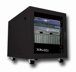 XRackPro2 12U Noise Reduction Server Rack Enclosure Rackmount Cabinet in Black