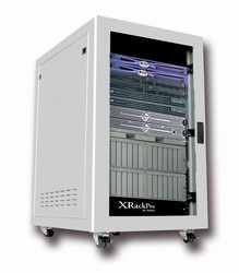 XRackPro2 25U Noise Reduction Server Rack Enclosure Rackmount Cabinet in Platinum