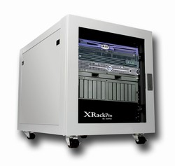 XRackPro2 12U Noise Reduction Server Rack Enclosure Rackmount Cabinet in Platinum 