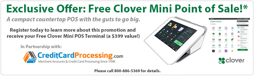 Free Clover Mini POS w/ Registration